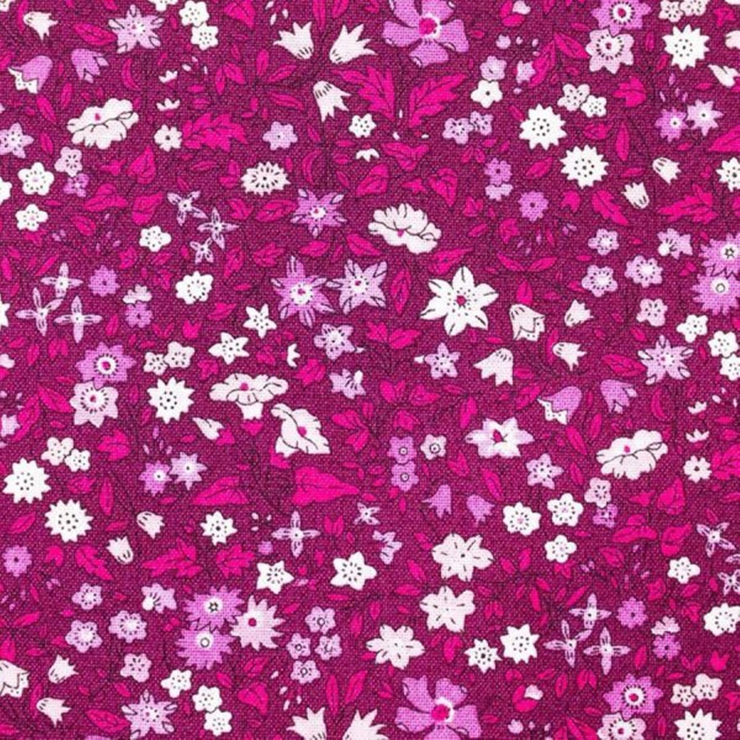 Liberty Flower Show Botanical Jewel Ava May cotton quilt fabric