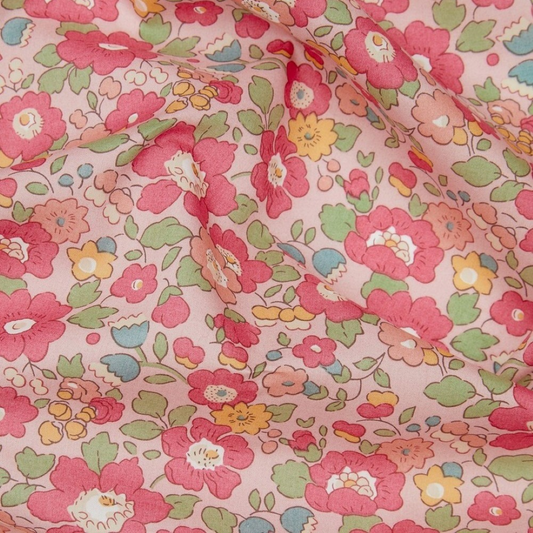 Liberty Tana Lawn - Betsy Meadow B pink floral cotton fabric