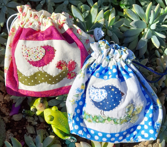 Applique Birdie Bag - Class  Kits