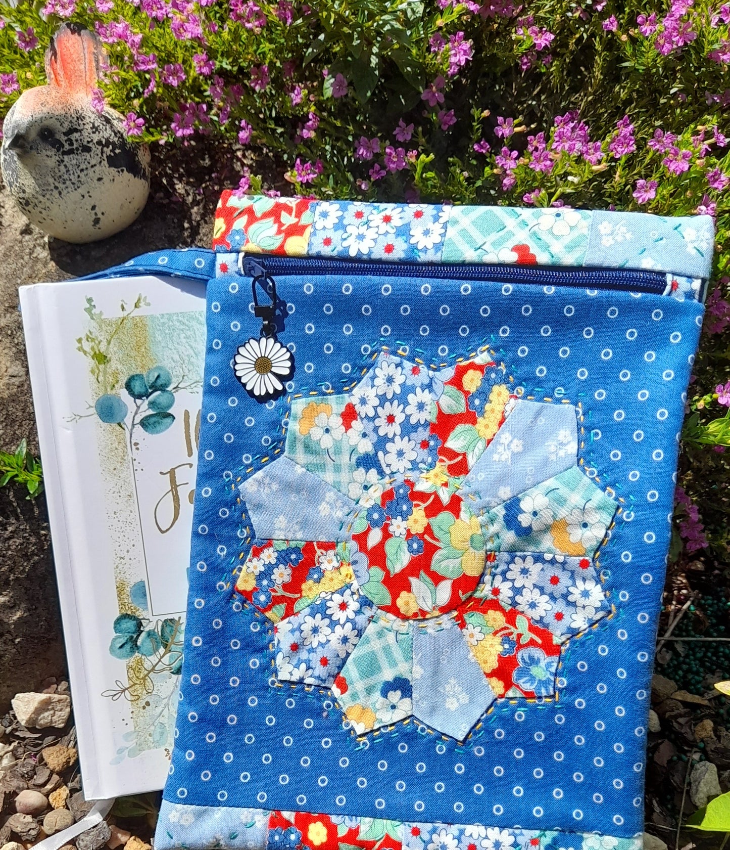 English Paper Pieced Dresden Flower Book Pouch - Kit