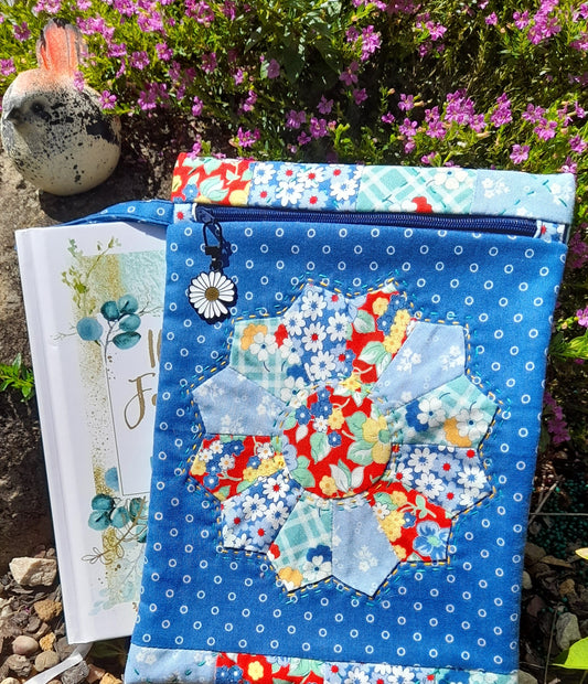 English Paper Pieced Dresden Flower Book Pouch - Kit