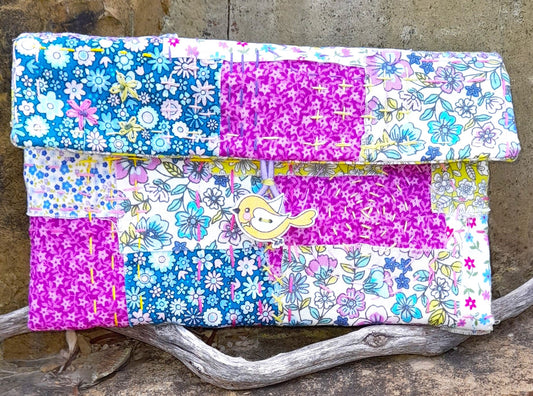 Boro / Sashiko Style Patchwork Pouches - Class  Kits
