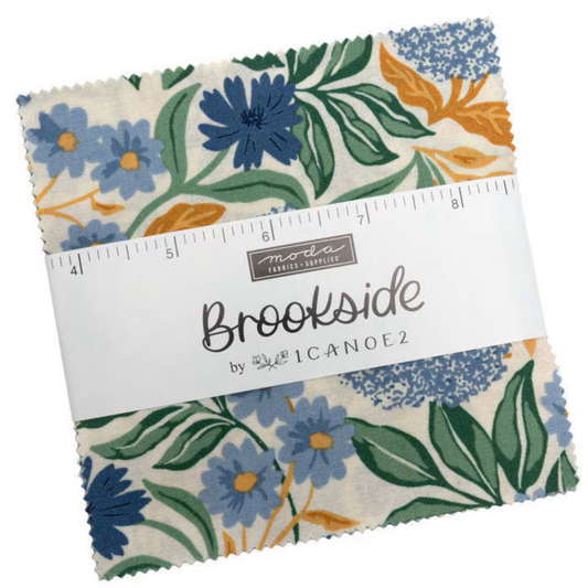 Moda Brookside 42, 2 1/2" Mini Charm Squares precut cotton quilt fabric 1 Canoe 2 design