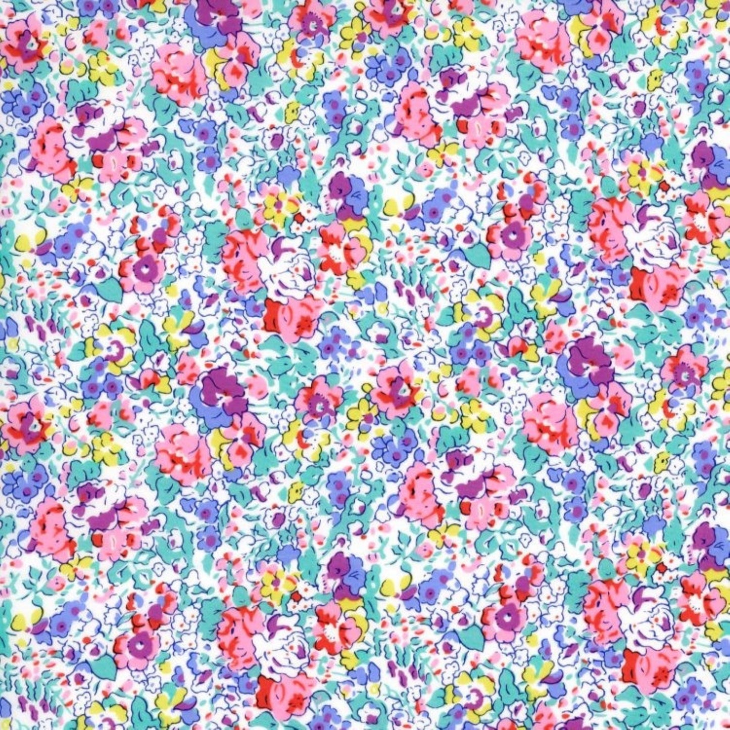 Liberty Tana Lawn Fat Quarter Claire Aude Summer floral cotton fabric