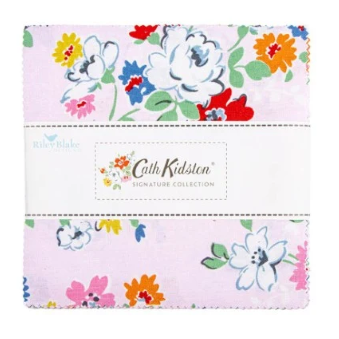 Cath Kidston Signature Collection 42, 5 inch squares cotton quilt fabric Riley Blake fabrics