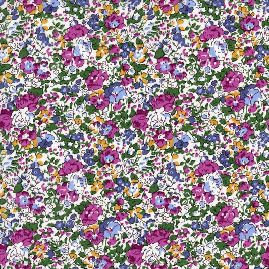 Liberty Tana Lawn Fat Quarter Claire Aude organic purple floral cotton fabric