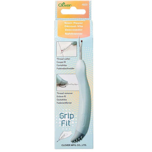Clover Grip Fit ergonomic seam ripper thread cutter remover unpicker sewing