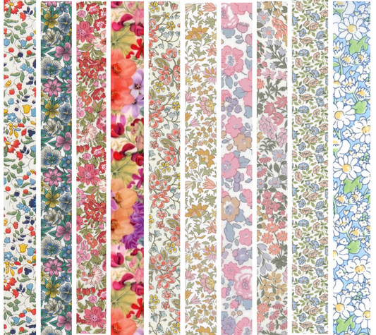 Liberty Tana lawn 10 Fat 32's, 6" x 10" - 15cm x 25cm cotton fabric Pack 5T