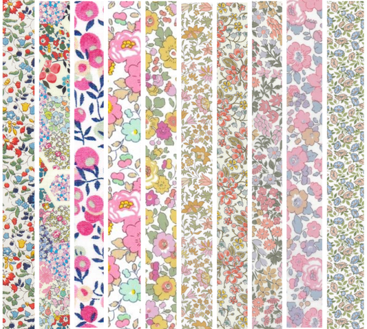 Liberty Tana lawn 10 Fat 32's, 6" x 10" - 15cm x 25cm cotton fabric Pack 5X