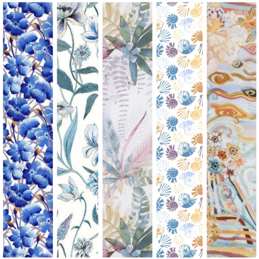 Liberty Tana lawn 5 Fat 16's, 10" x 13" - 25cm x 33cm cotton fabric Pack Q3