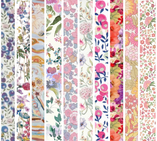 Liberty Tana lawn 10 Fat 32's, 6" x 10" - 15cm x 25cm cotton fabric Pack 5K