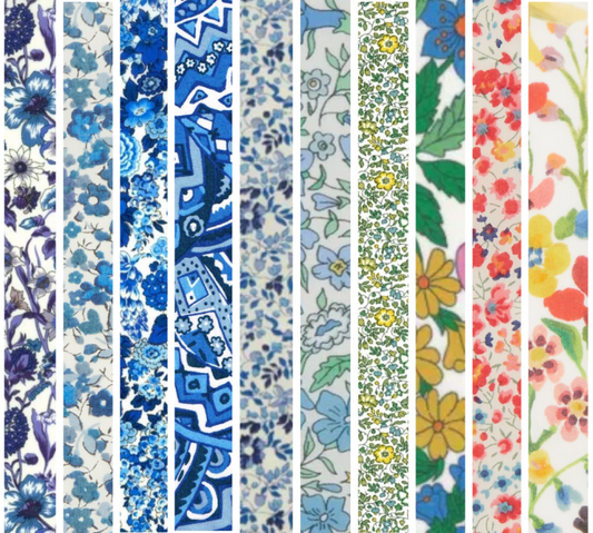 Liberty Tana lawn 10 Fat 32's, 6" x 10" - 15cm x 25cm cotton fabric Pack 5N