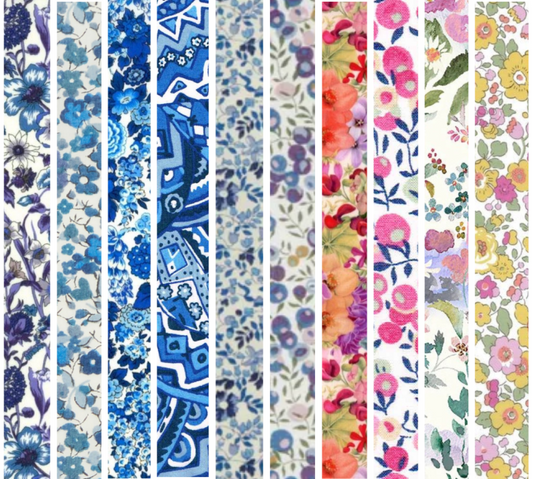 Liberty Tana lawn 10 Fat 32's, 6" x 10" - 15cm x 25cm cotton fabric Pack 5O