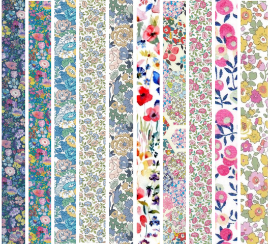 Liberty Tana lawn 10 Fat 32's, 6" x 10" - 15cm x 25cm cotton fabric Pack 5Q