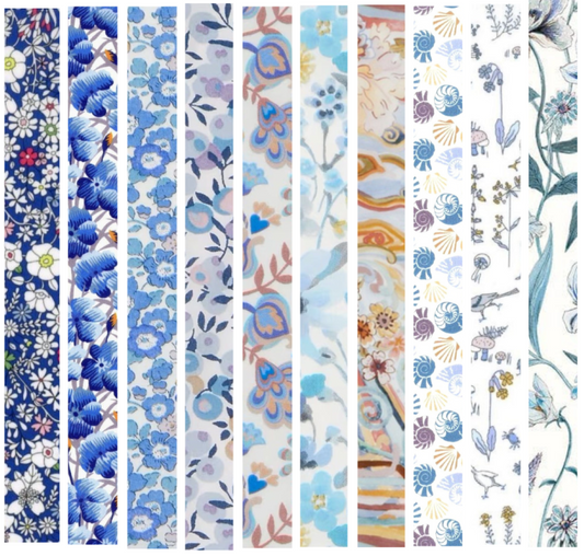 Liberty Tana lawn 10 Fat 32's, 6" x 10" - 15cm x 25cm cotton fabric Pack W3