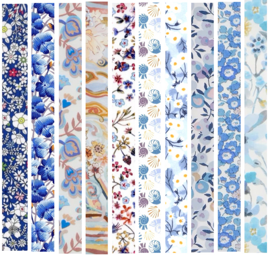 Liberty Tana lawn 10 Fat 32's, 6" x 10" - 15cm x 25cm cotton fabric Pack X3