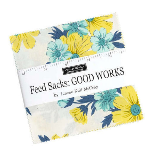 Moda Feedsacks: Good Works Linzee Kull McCray 42, 5" Squares precut cotton quilt fabric