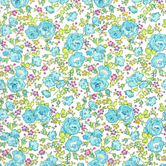 Liberty Tana Lawn Fat Quarter Felicite Summer blue mini floral cotton fabric