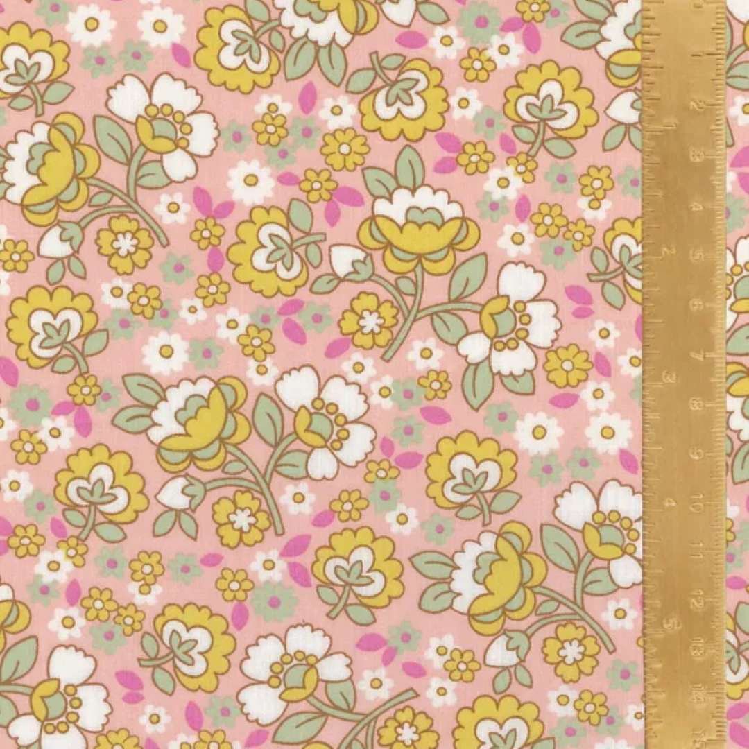 Liberty Tana Lawn - Floral Rebellion Dancing Posies C cotton fabric