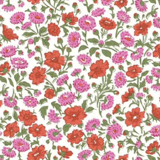 Liberty Tana Lawn Fat Eighth Freyja Daisy floral cotton fabric