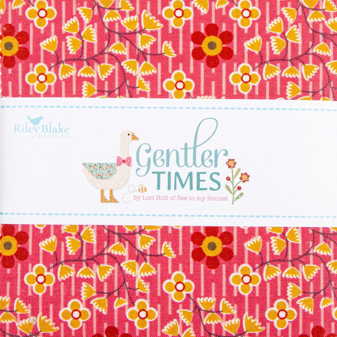 Gentler Times Lori Holt Riley Blake 42, 5" Squares precut cotton quilt fabric