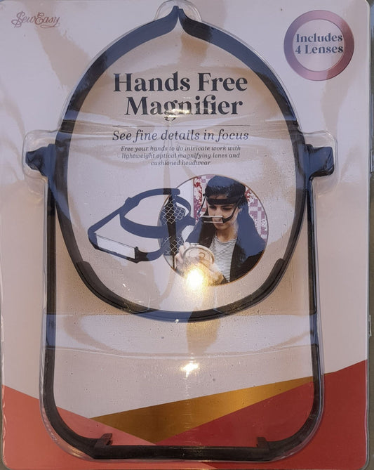 Hands Free Magnifier magnifiying glass with 4 lenses for hand sewing crafts