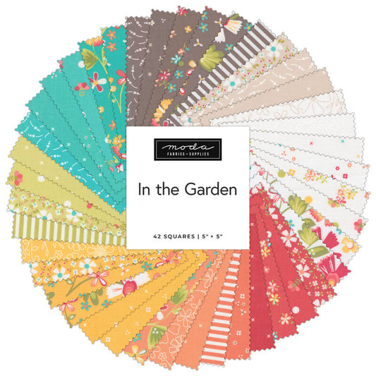 Moda In the Garden Corey Yoder 42, 5" Squares precut cotton quilt fabric