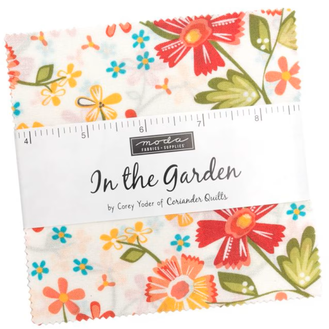 Moda In the Garden Corey Yoder 42, 5" Squares precut cotton quilt fabric