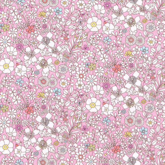 Liberty Tana Lawn - June's Meadow H pink floral cotton fabric