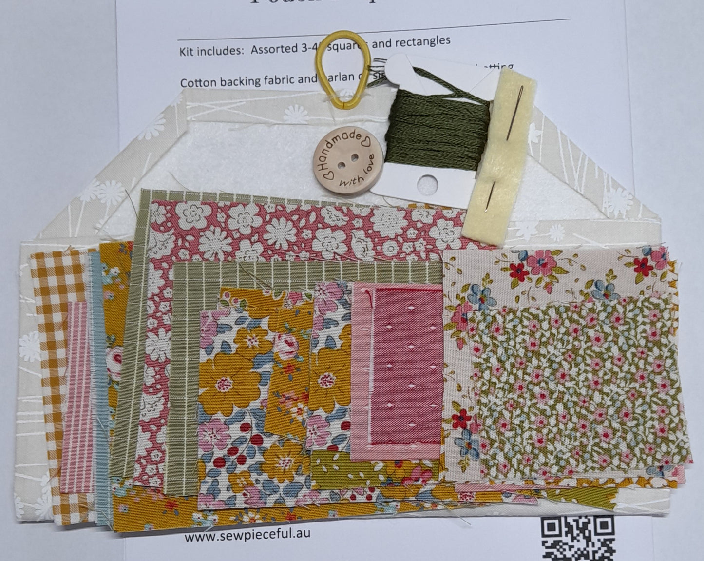 Kawandi Style Patchwork Pouches - Class  Kits