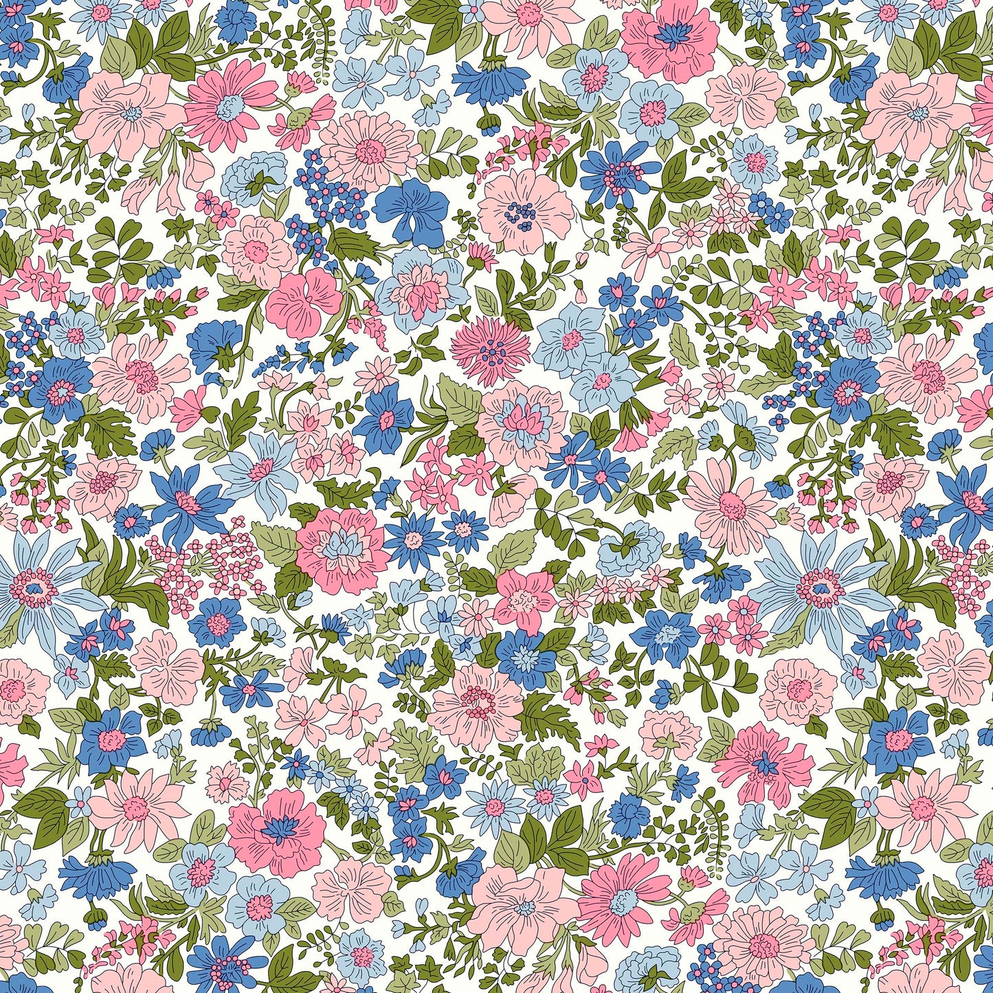 Emily Annabelle Liberty Lasenby 5 Fat Quarters 50cm x 55cm (20 x 22") cotton quilt fabric Pack B