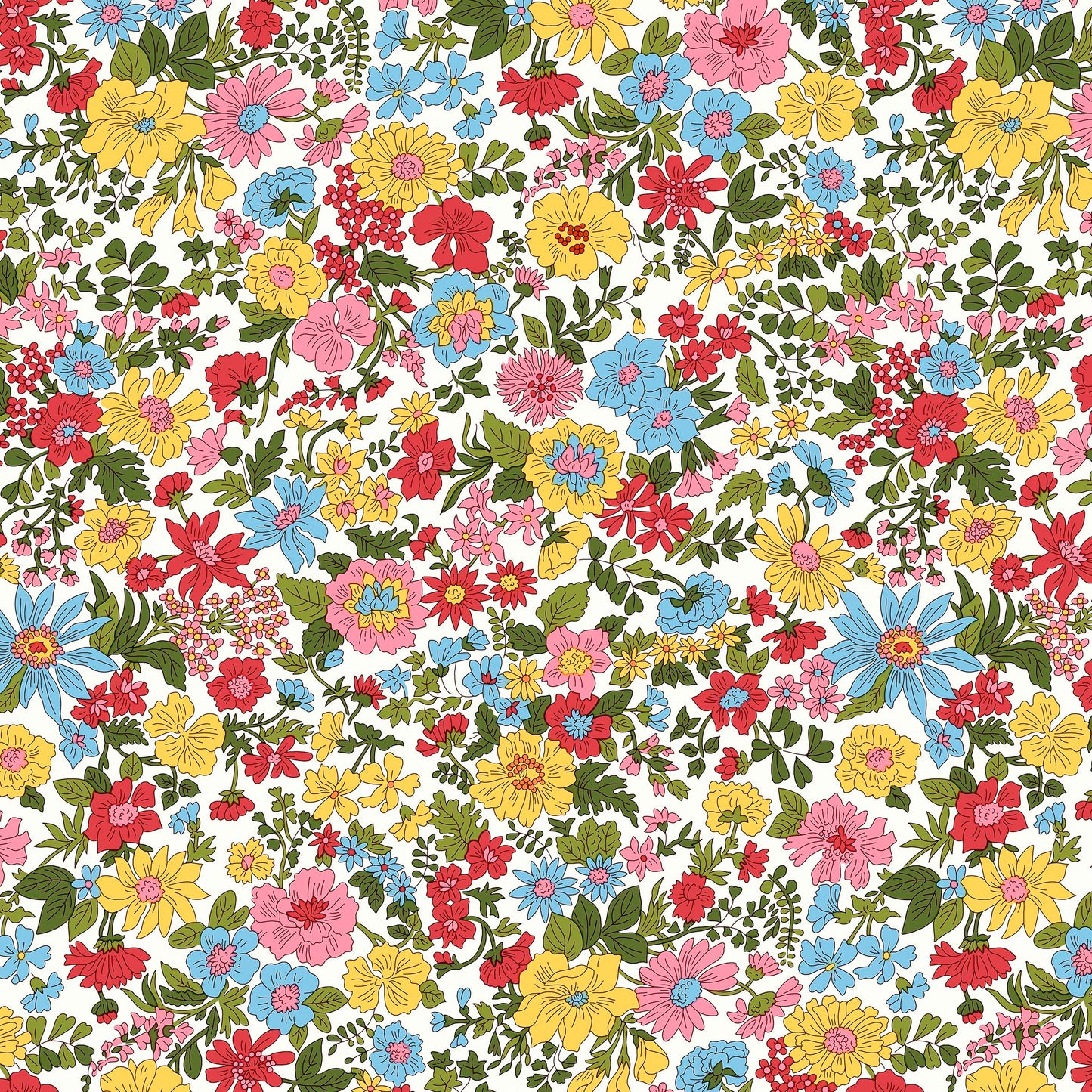Emily Annabelle Liberty Lasenby 5 Fat Quarters 50cm x 55cm (20 x 22") cotton quilt fabric Pack A