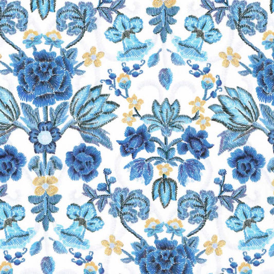 Liberty Tana Lawn Fat Quarter Lily Annabel blue floral cotton fabric