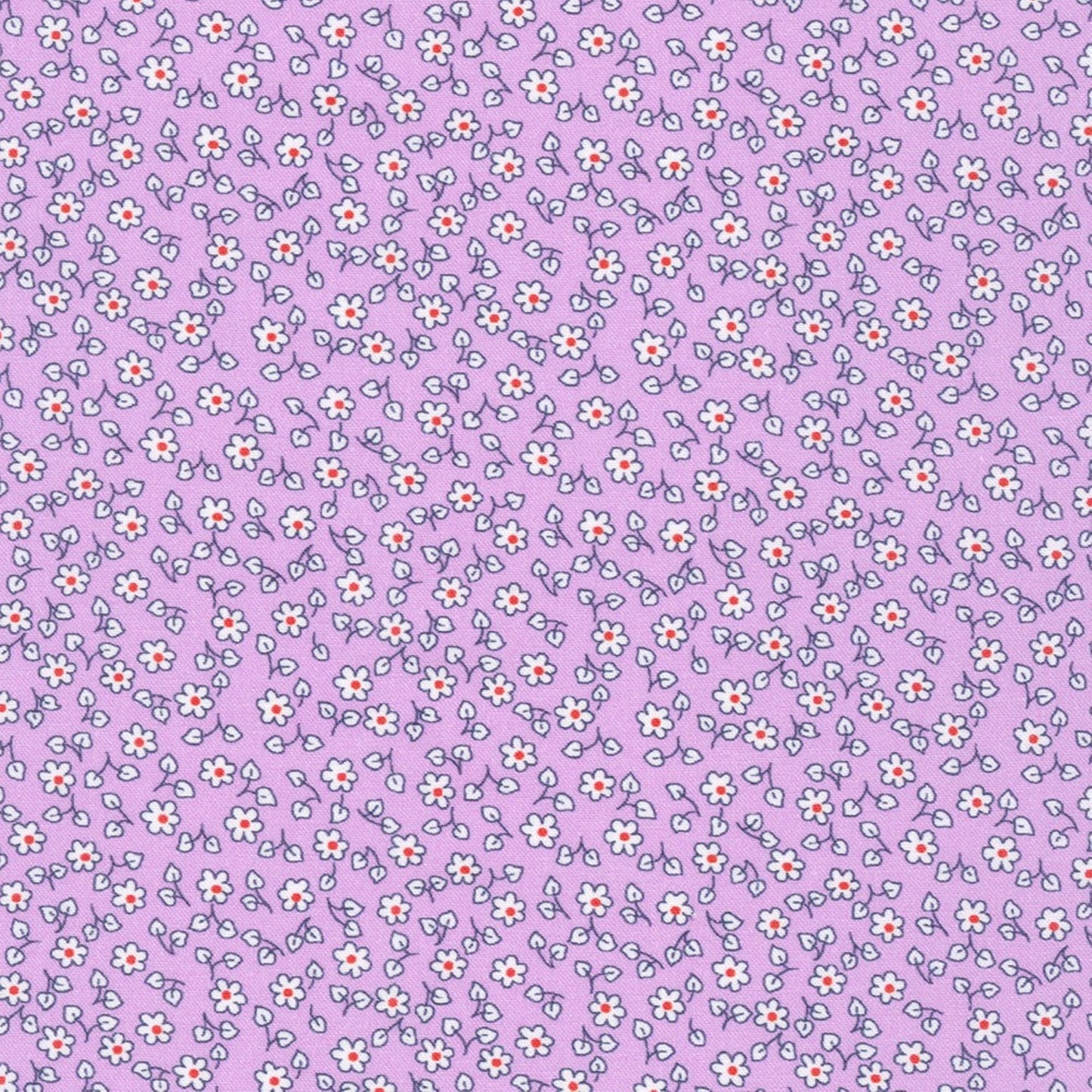 Little Blossoms Debbie Beaves 1930's reproduction bundle - 4 purple Fat Eighths Kaufman cotton quilt fabric