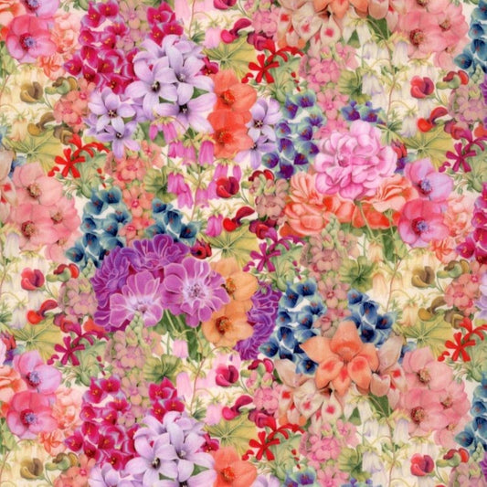 Liberty Tana Lawn Fat Eighth Painted Travels C cotton fabric