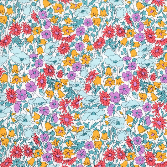 Liberty Tana Lawn Fat Quarter Poppy & Daisy Summer floral cotton fabric