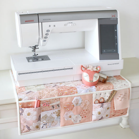 Sadie Sewing Machine Mat - English Paper Pieced -  Molly & Mama paper pattern with papers