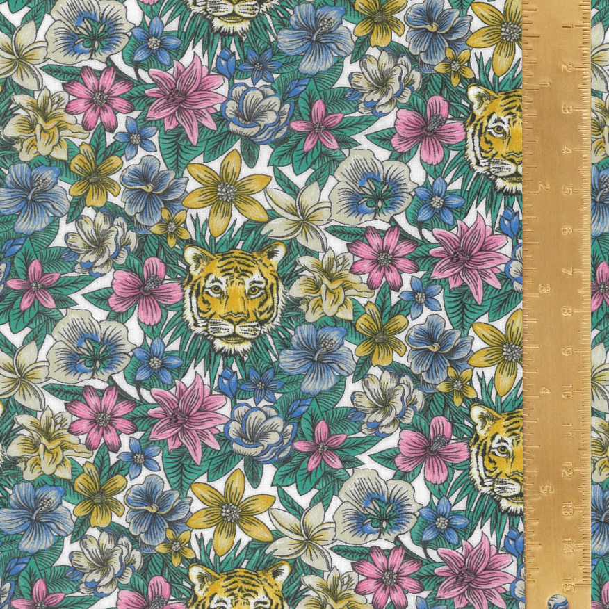 Liberty Tana Lawn - Scotty's Tiger B floral cotton fabric