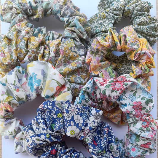 Liberty Tana Lawn Scrunchies suit adult or child - mixed colours