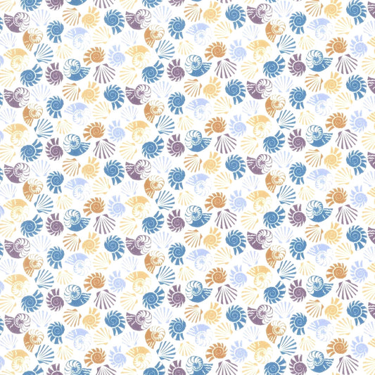 Liberty Tana Lawn Fat Eighth She Sells Sea Shells cotton fabric