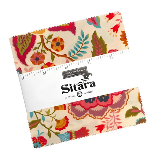 Moda Sitara 42, 5" Charm Squares precut cotton quilt fabric Crystal Manning