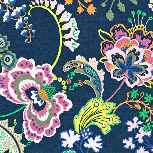 Liberty Tana Lawn Fat Eighth Symphony A blue floral cotton fabric