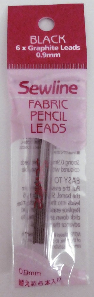 Sewline ceramic leads 0.9mm refills for fabric pencil - Black