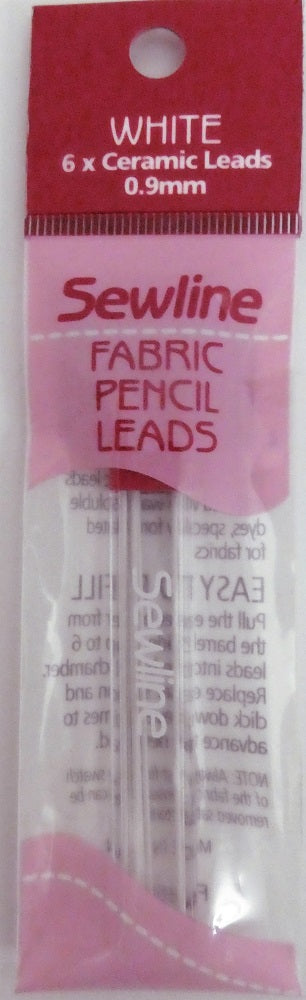 Sewline ceramic leads 0.9mm refills for fabric pencil - White