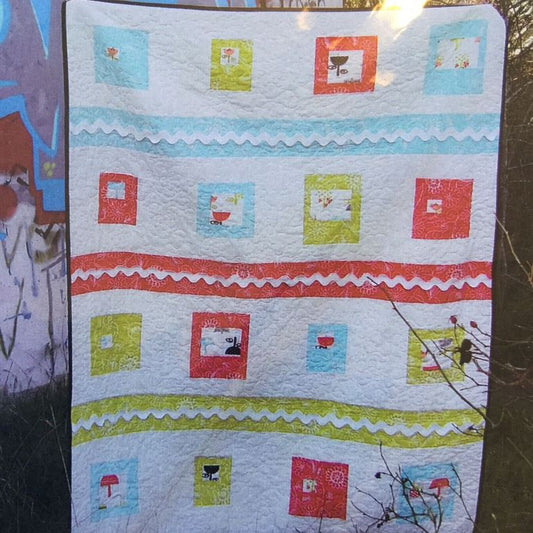 Summertime lap quilt 133cm x 167cm pattern by Clare's Place