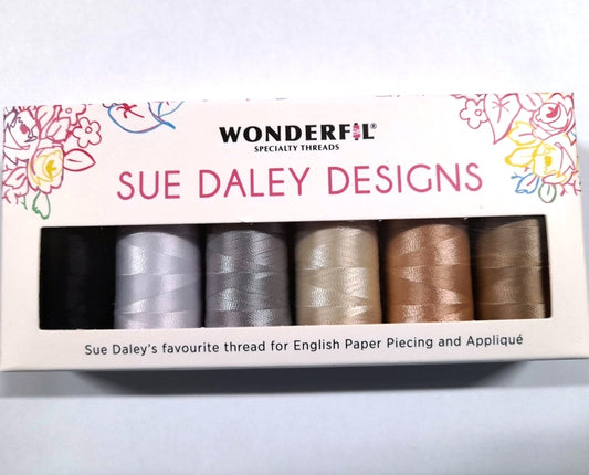 Wonderfil thread pack neutral colours Sue Daley English Paper Piecing